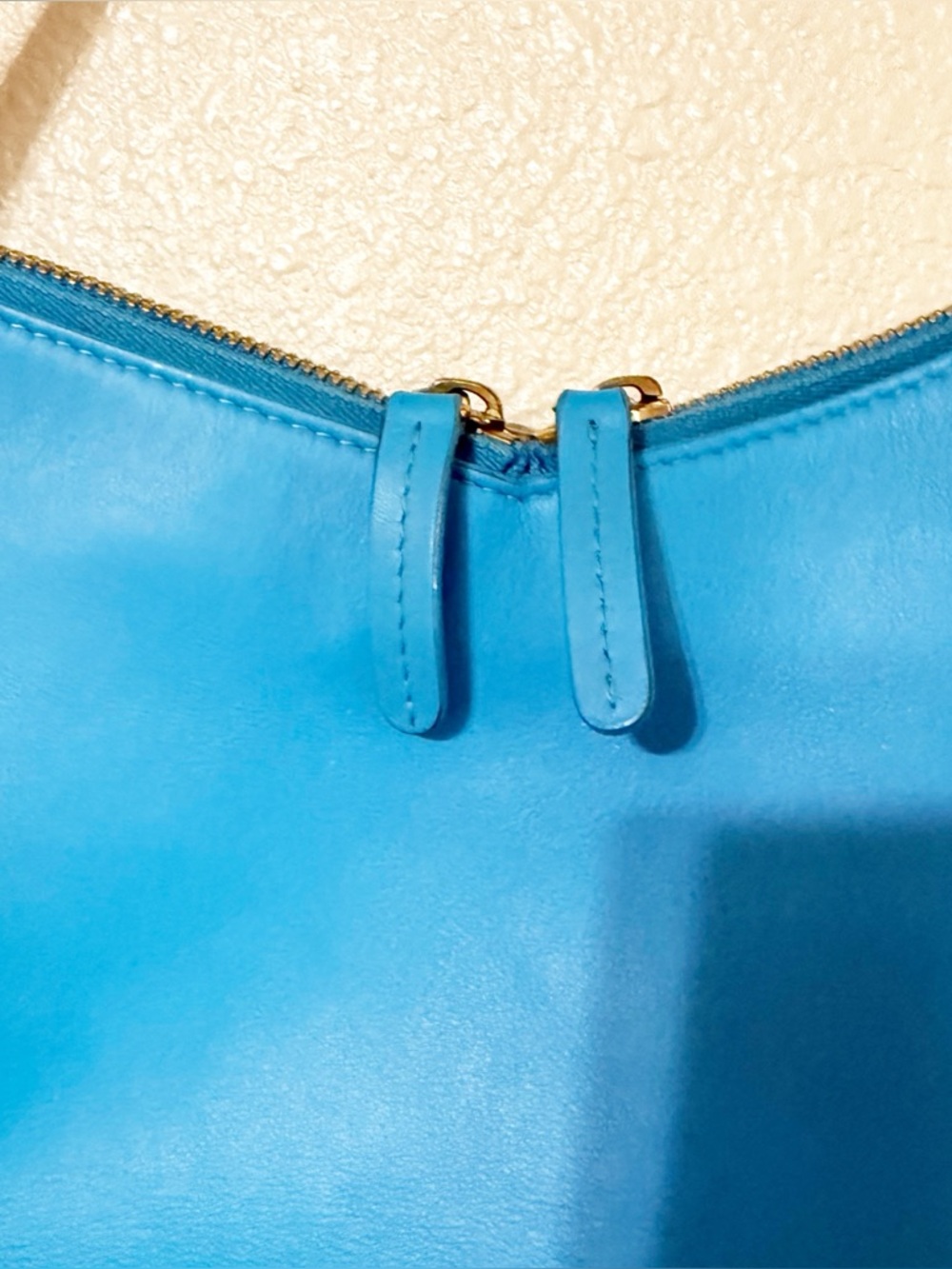 Mansur Gavriel M Frame Baguette Bag Shoulder Bright Blue Leather Purse $545 MSRP - Picture 10 of 15